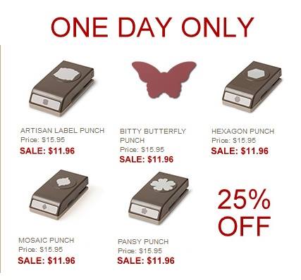 One Day Only Sale, Stampin' Up!