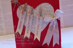Handmade Valentines Card Kimberly Van Diepen