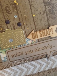 Woodgrain Stamp, Peachy Keen, Just Sayin' stamp set