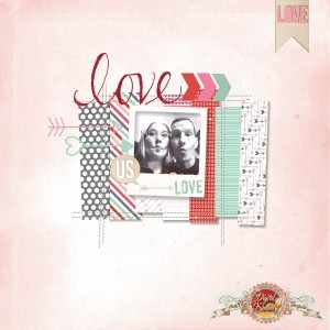 LOVE, Digital Scrapbooking, MDS