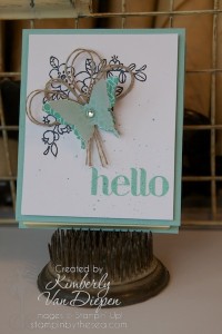 Simple 3D Post it Note Holder, Stampin' Up! So Very Grateful stamp set