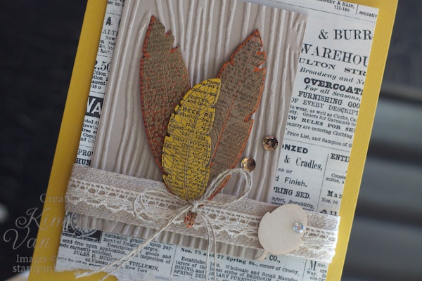 CYCI43, Can You Case It Challenge, Fall, Four Feathers stamp set, Stampin' Up!