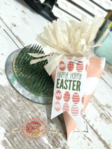 Carrot, Sour Cream container, Easter Papercrafts