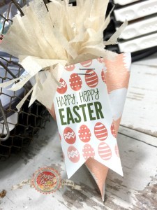 Carrot, Sour Cream container, Easter Papercrafts