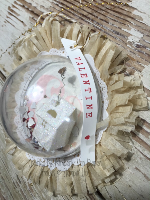 Valentines Ornament, You Plus Me stamp set, Valentines