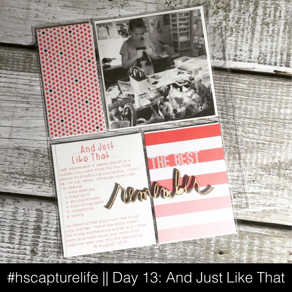 Project Life, PLxSU, Stampin' Up!, Capture Life