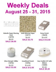 Weekly Deals Aug 25th