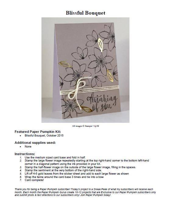 Paper Pumpkin, Stampin' Up!