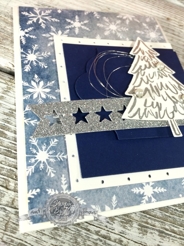 Heat Embossing, Peaceful Pines stamp set, Stampin' Up!