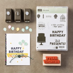 Monday Blues, Party Wishes, Stampin' Up!