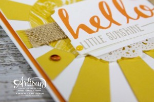 Sunshine, Sunburst Thinlits Die, Hello