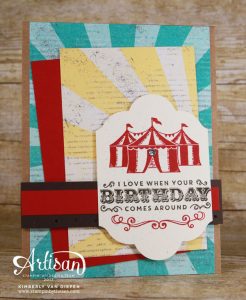 Big Top Birthday, Stampin' Up!, Carousel Birthday
