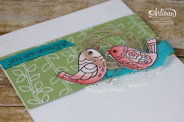 Tutorial Bundle Design Team Blog Hop, Stampin' Up!, Feathery Friends