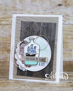 Turning Upside Down, Message in a Bottle, Stampin' Up!