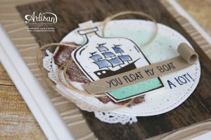 Turning Upside Down, Message in a Bottle, Stampin' Up!