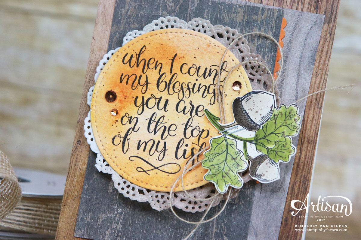 Count My Blessings, Stampin' Up! Artisan Hop