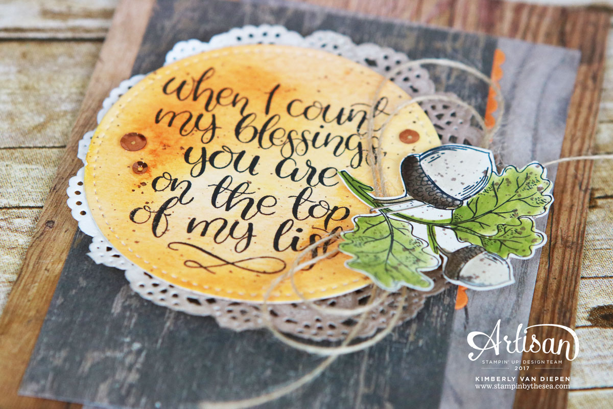 Count My Blessings, Stampin' Up! Artisan Hop