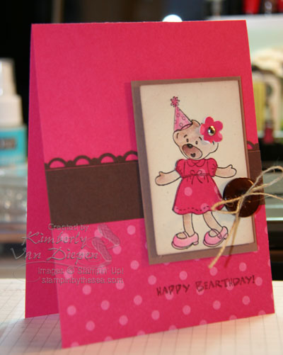 Independent Stampin' Up! Demonstrator Kimberly Van Diepen